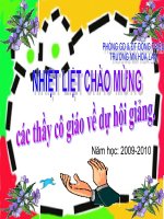 Bài giảng mầm non nhận biết tập nói con chó, con mèo chủ đề thế giới động vật 