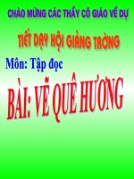 Bai ve que huong tap doc lop 3