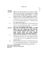 LUẬN văn THẠC sĩ   NÂNG CAO CHẤT LƯỢNG đội NGŨ cán bộ ở các DOANH NGHIỆP QUỐC PHÒNG AN NINH THUỘC TỔNG cục CÔNG NGHIỆP QUỐC PHÒNG HIỆN NAY