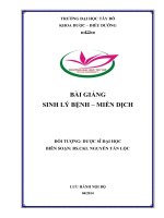 Giáo trình sinh lý bệnh miễn dịch 