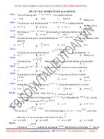 195 câu trắc nghiệm tương giao của hàm số (File Word có đáp án)