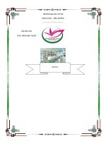 Báo cáo thực hành bán thuốc