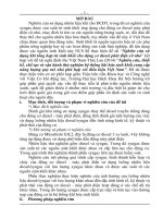 Luận án tiến sĩ nghiên cứu sử dụng khí tổng hợp từ sinh khối cho động cơ diesel phát điện cỡ nhỏ (TT) 