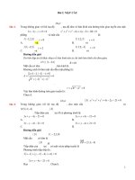 mặt cầu tronmg không gian