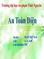 Điện kĩ thuật. An toàn điện.