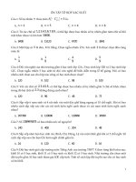 Tổ hợp  xác suất  Nhị thức Niu tơn