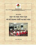 Tập huấn dạy và học tích cực sử dụng thiết bị dạy học