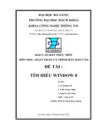 Đề tài Tìm hiểu window 8