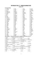 ON TAP HOC KY 1 TIENG ANH 10 