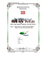 Đề tài Phân tích và thiết kế hệ thống thông tin kế toán doanh thu