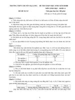 TRUONG THPT CHUYEN HA LONG DE DE XUAT MON SINH HOC  KHOI 11 