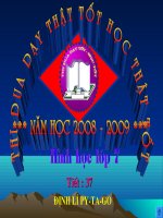 bai giảng điện tử hình 7 bài Định lí Pitago