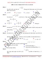 188 câu trắc nghiệm tiếp tuyến của hàm số (File Word có đáp án)