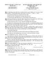 De +HDC vật lí 9 thi chon HSG huyện năm học 2016 2017