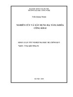 Khóa luận Nghiên cứu và xây dựng hạ tầng khóa công khai