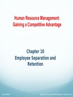 Human resource management gaining a competitive advantage 2014 chapter 10 