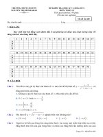 Bộ 5 đề kiểm tra học kì i các trường THPT trên cả nước