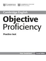 Objective proficiency practice test