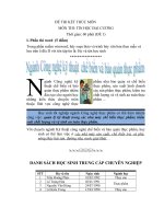 Đề thi tin học đại cương 