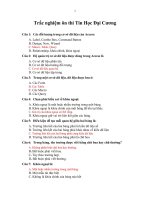 Trắc nghiệm ôn thi tin học đại cương 