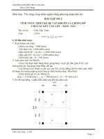 Bài tập thi công 2 - TÍNH TOÁN THIẾT KẾ HỆ VÁN KHUÔN VÀ CHỐNG ĐỠ CHO CÁC KẾT CẤU CỘT, DẦM, SÀN