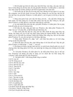 những phím tắt trong tin học