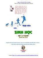 Chinh phục môn sinh học (luyện thi)