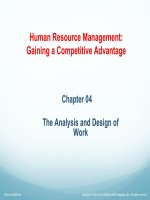 Human resource management gaining a competitive advantage 2014 chapter 4 