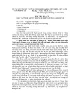 THU HOẠCH HỌC TẬP NGHỊ QUYẾT TRUNG ƯƠNG 4 KHÓA XII