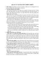 Tiểu luận quản lý tài nguyên thiên nhiên