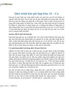 Quá trình hóa già hợp kim Al – Cu