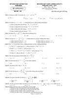 De thi hoc ki i mon toan 12 tinh nam dinh 