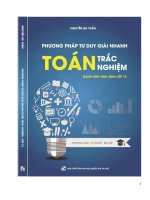 phương pháp tư duy giải nhanh toán trắc nghiệm lớp 12