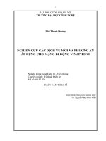 Nghiên cứu các dịch vụ mới và phương án áp dụng cho mạng di động VINAPHONE 