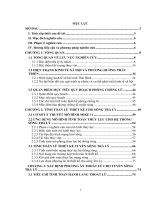 Nghiên cứu quy hoạch lũ chi tiết sông trà lý, tỉnh thái bình (luận văn thạc sĩ)