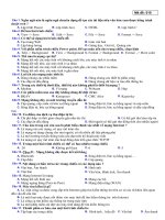 đề trắc nghiệm học kì 1 tin9