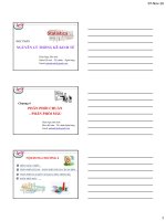 Nguyên lý thống kê kinh tế (chương 4,5,6) 