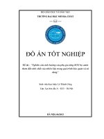 Đề tài Nghiên cứu ảnh hưởng của phụ gia tăng RON họ amin thơm đến tính chất của nhiên liệu trong quá trình bảo quản và sử dụng