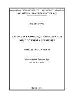 ĐÀN NGUYỆT TRONG MỘT SỐ PHONG CÁCH NHẠC CỔ TRUYỀN NGƯỜI VIỆT