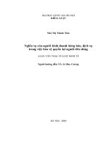 Nghĩa vụ của người kinh doanh hàng hóa, dịch vụ trong việc bảo vệ quyền lợi người tiêu dùng 