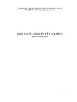 Giáo án vật lý 11 Giáo án vật lý 11Giáo án vật lý 11Giáo án vật lý 11Giáo án vật lý 11