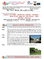 Hành trình đến với phố núi   phố hội   phố biển   phố ngàn hoa 