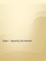 Crisis intervention strategies chapter 1 
