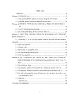 Xây dựng thuật toán và sơ đồ khối của chương trình dự báo động đất theo mô hình thống kê (luan van thac si)