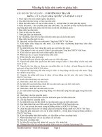 câu hỏi ôn thi vấn đáp lý luận nhà nước và pháp luật