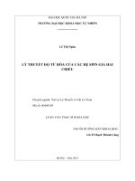 Lý thuyết độ từ hóa của các hệ spin giả hai chiều (luận văn thạc sĩ vật lý)
