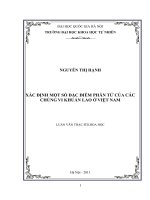 Xác định một số đặc điểm phân tử của các chủng vi khuẩn lao ở Việt Nam (luận văn thạc sĩ)