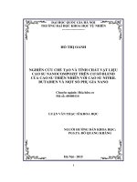 Nghiên cứu chế tạo và tính chất vật liệu cao su nano compozit trên cơ sở blend của cao su thiên nhiên với cao su nitril butadien và một số phụ gia nano (luận văn thạc sĩ)