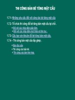 Bài giảng thi công  bản mặt cầu bê tông cốt thép