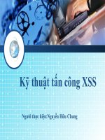 Kỹ thuật Tấn  công XSS